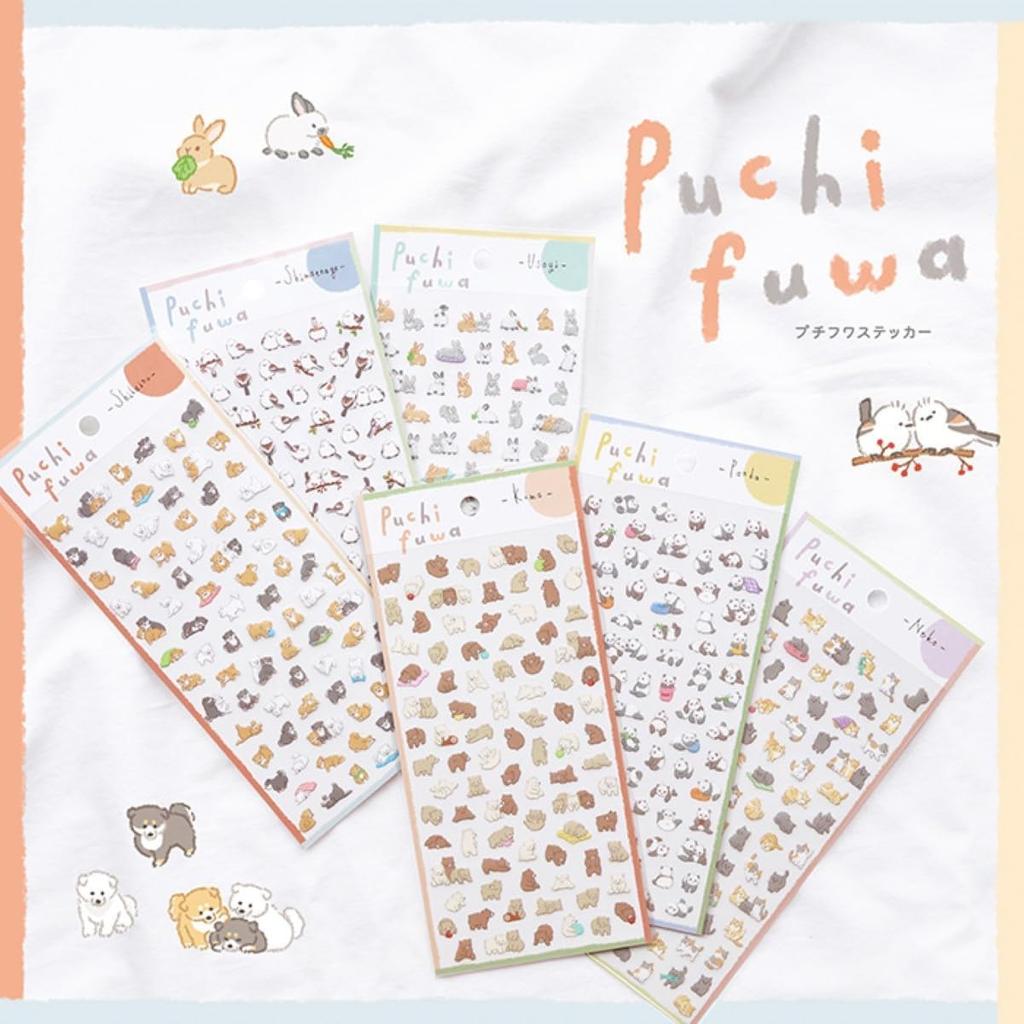 Mindwave Маленький размер Наклейки с животными Petit Fuwa Наклейки Медведь