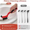 Multi Purpose Wire Brush Set Brass Stainless Steel Nylon For Holes Rust Removal Small Metal Brushes With Curved Handle Grip