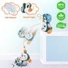 Baby Crawling Toy Musical Penguin Infant Moving Walking Dancing Toys with Light Toddler Interactive Development Tummy Time Gift