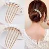 For Girls Temperament Rhinestone Hair Stick Hair Ornaments Women Bridal Hairpins Korean Hair Comb