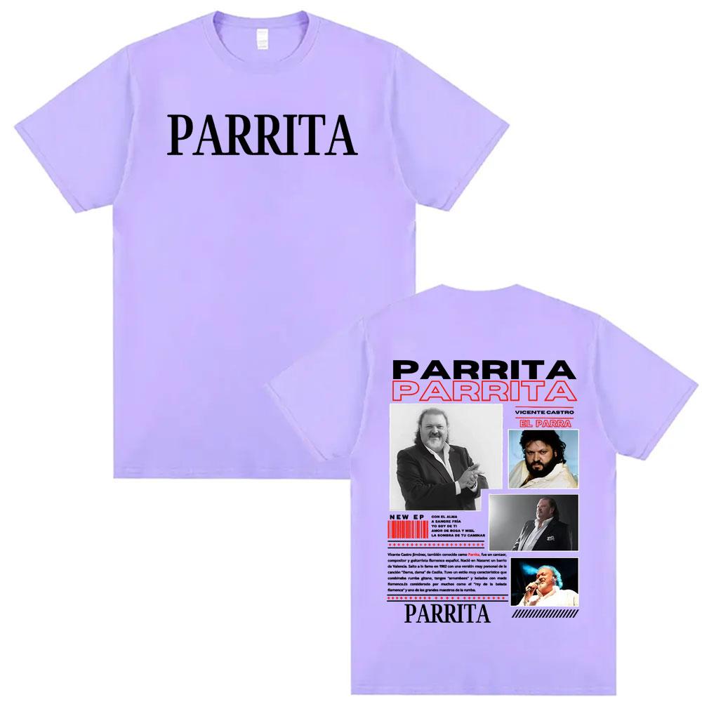 Hot Sale Limited Parrita Music Album Tour Graphic Tshirt Unisex Women Harajuku Classic Oversized Tshirts Fashion Vintage T Shirts