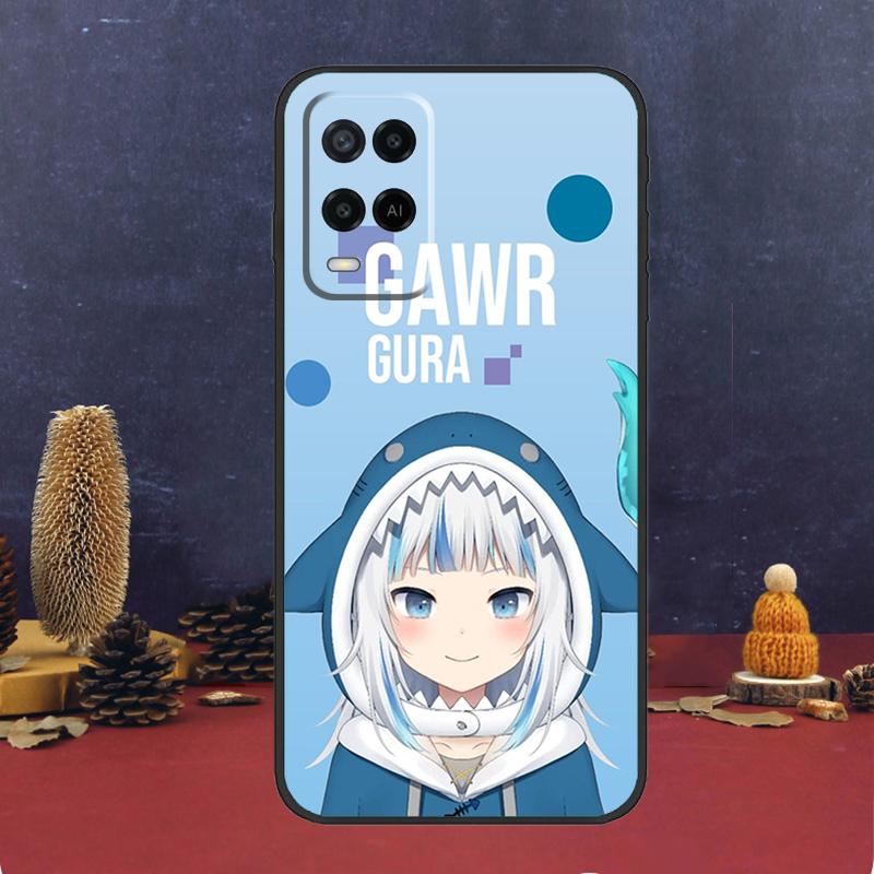 Gawr Gura Hololive Девушка для OPPO A58 A78 A98 A15 A16 A17 A76 A96 A77 A52 A72 A5 A9 A79 A94 A74 A57S A53S A54S Чехол