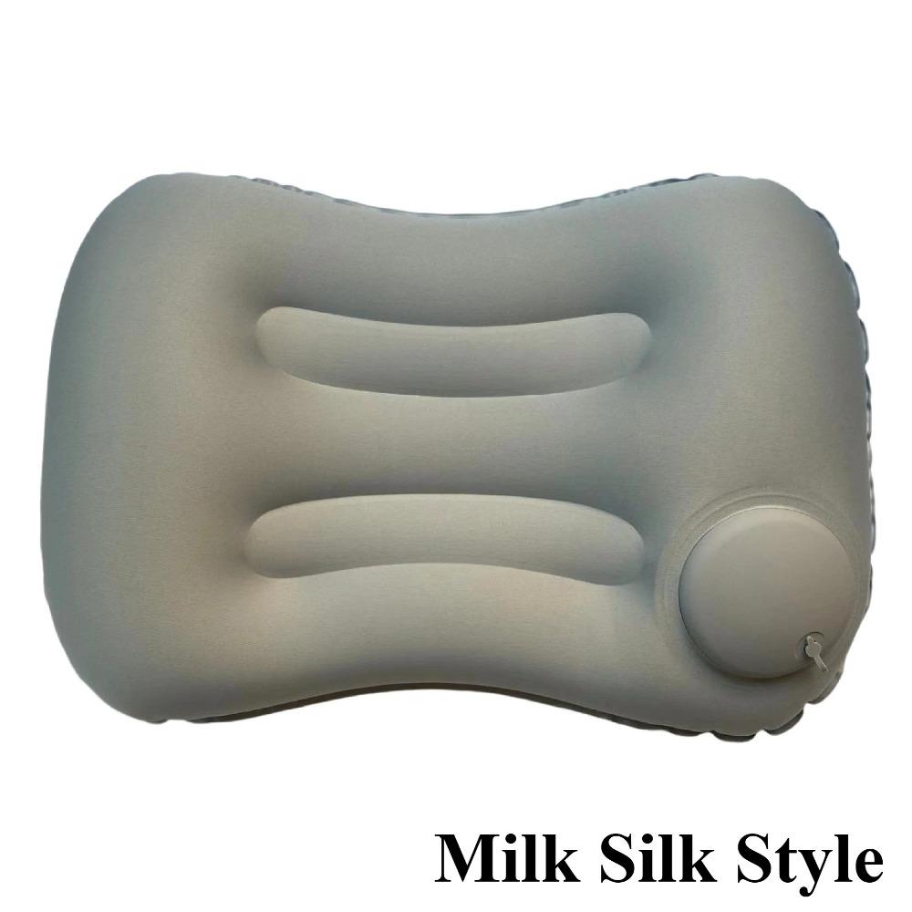 New Camping Inflatable Pillow Travel Pillow for Neck Lumbar Support Outdoor Lightweight Soft Car Pillow Press-to-Inflate Design