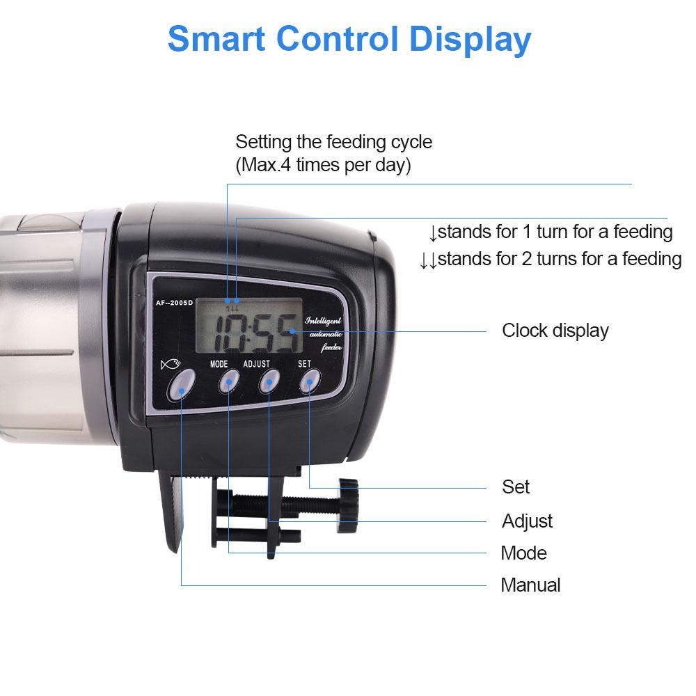 1-4 Day Timed Fish Tank Automatic Feeder Goldfish Feeder Aquarium Feed Feeder (original Package Does Not Contain AA Batteries)