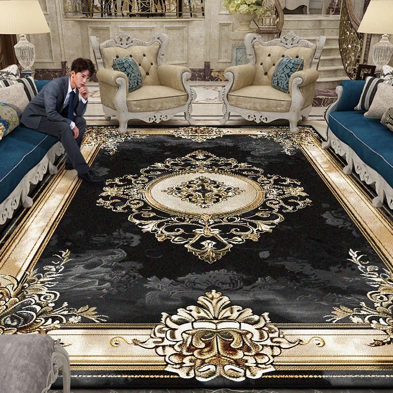 Большой Площади Великолепный Ковер Гостиная Европейское Украшение Кофейный Столик Напольный Коврик Нескользящий Ковры для Спальни Гардеробной Настраиваемый