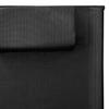 Sun Lounger Textilene Black and Grey