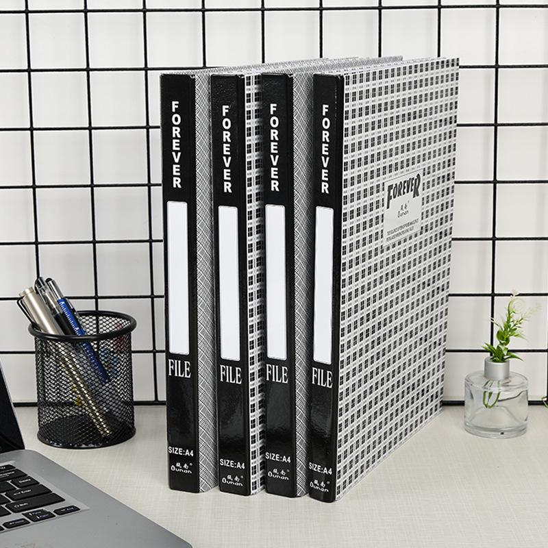 Папка-скоросшиватель из плотного картона формата А4 с двумя отверстиями для хранения офисных данных