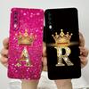 Роскошный Чехол-бумажник с Короной для Samsung Galaxy A50 A30S A50S Жидкая Задняя Крышка Матовый Силикон Защита Камеры Чехол для Телефона для Пары
