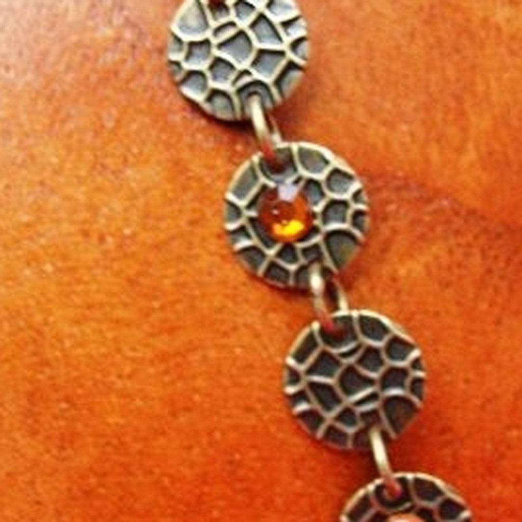 Les Trésors De Lily [E5750] — Дизайнерское колье «Воспоминания о прошлом» Янтарно-оранжевый