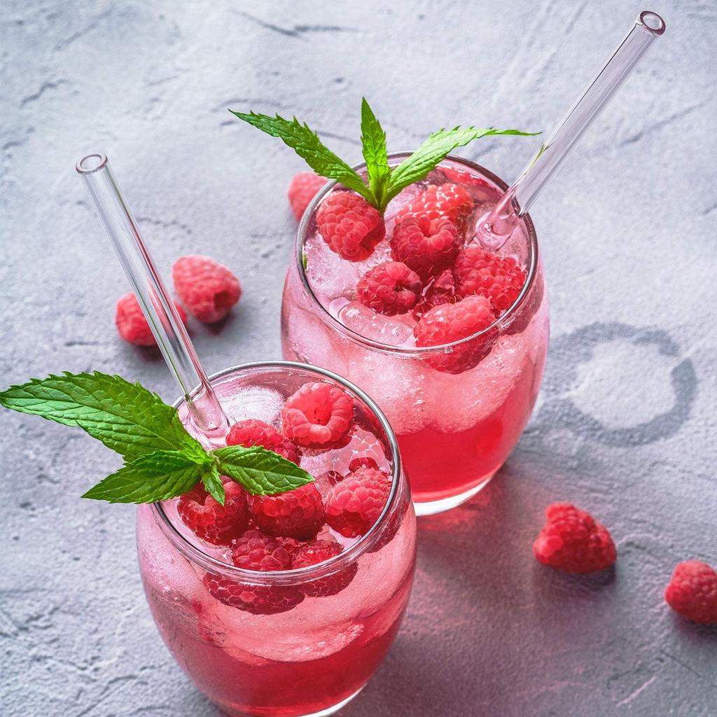 25 см стеклянные трубочки для смузи длиной 10" X 8 мм многоразовые прозрачные питьевые трубочки для смузи молочных коктейлей бара коктейльная посуда