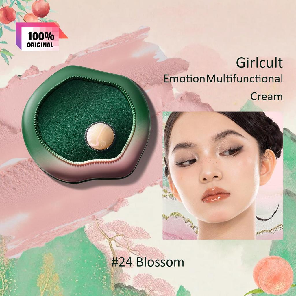 girlcult Emotion Многофункциональные кремовые румяна 4,7 г/0,16 унции (3 варианта цвета)