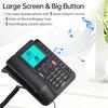 Corded Phone Desk Landline Phone Telephone DTMFFSK Dual System One Button Memory Button Support