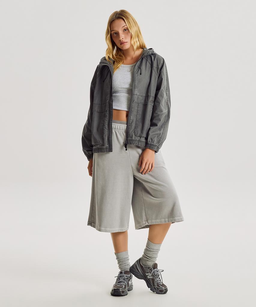 New Balance Nbnag3W832 / Женская ветровка с капюшоном Allday Washed (D/Угольный)