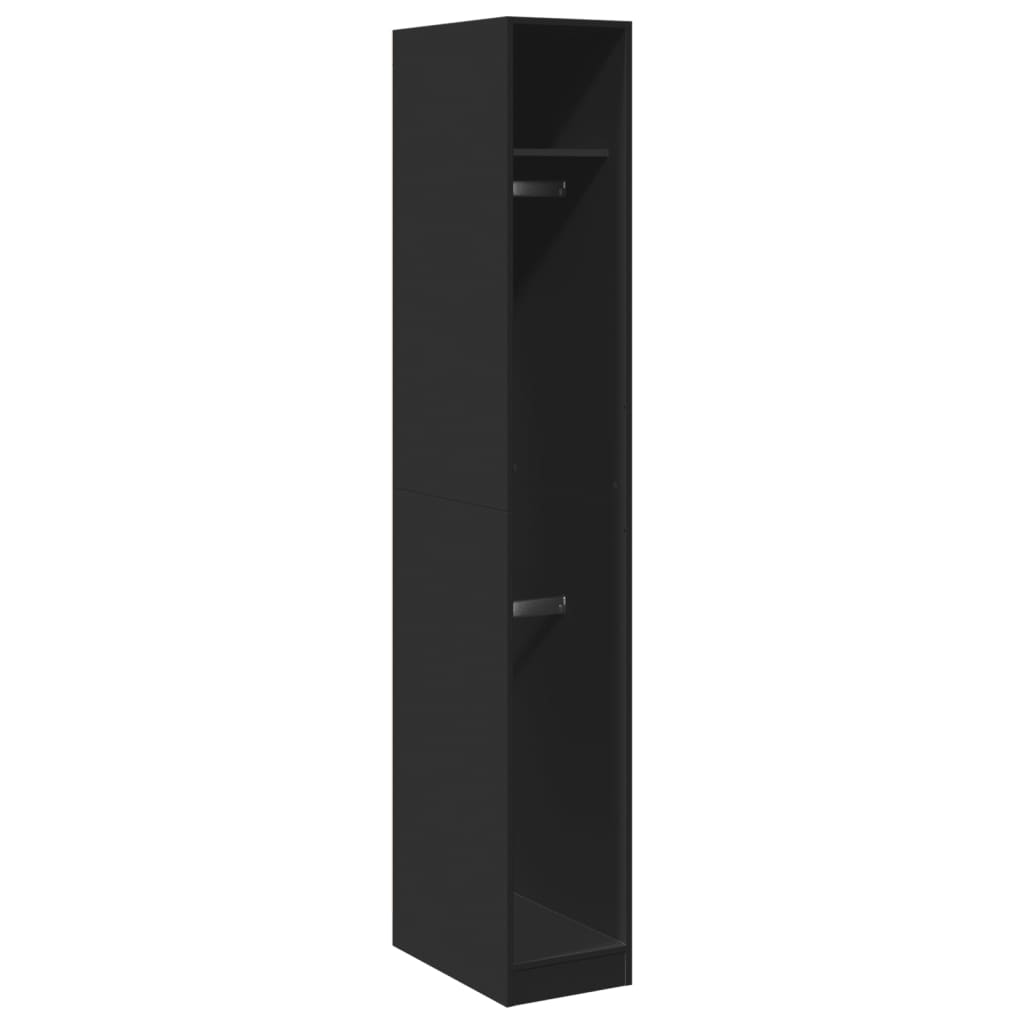 Wardrobe Black 30 x 50 x 200 cm Particleboard