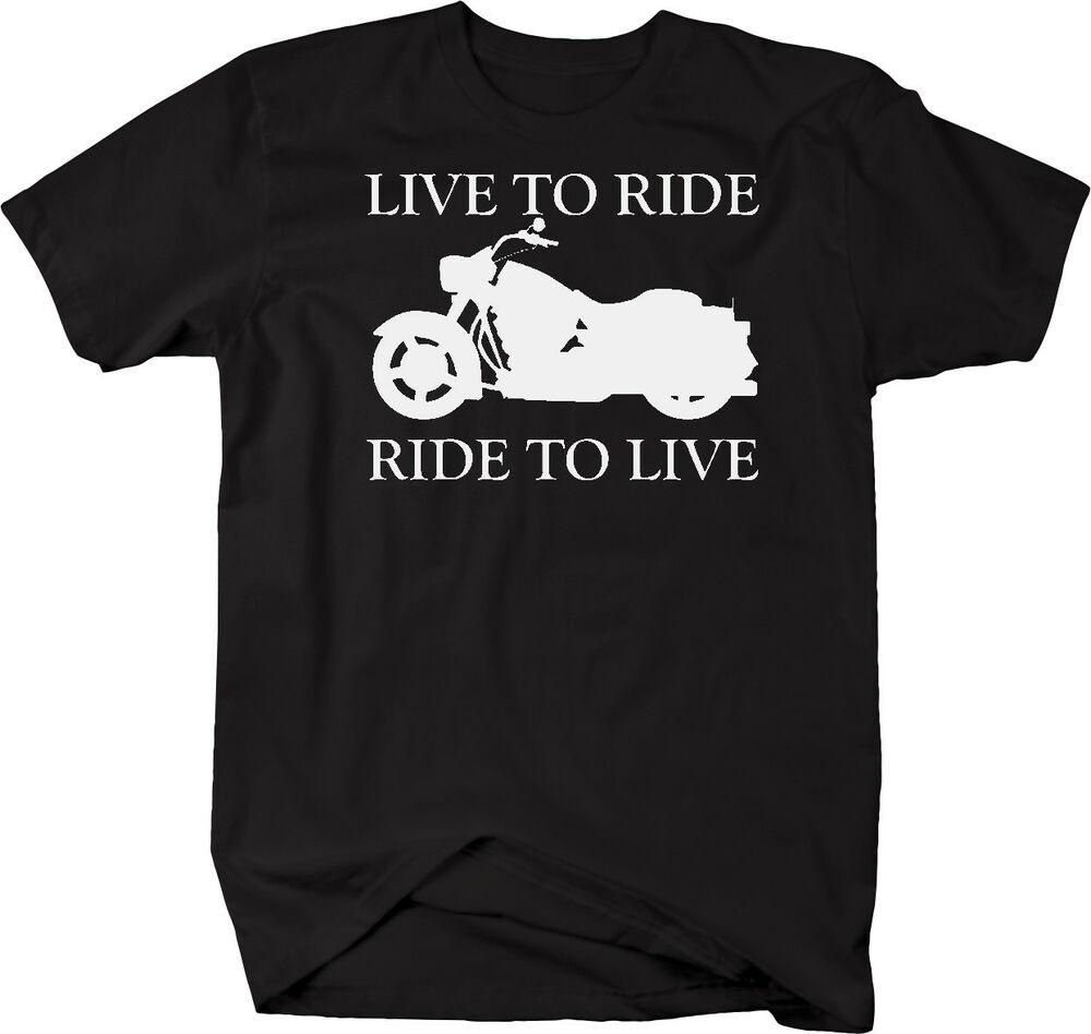 Футболка унисекс Motorcycle Live To Ride Ride To Live Cruiser