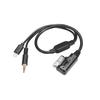3.5mm AUX Interface Adapter with Line Fit ForVW MDI AMI MMI iPad iPhone 5 6S