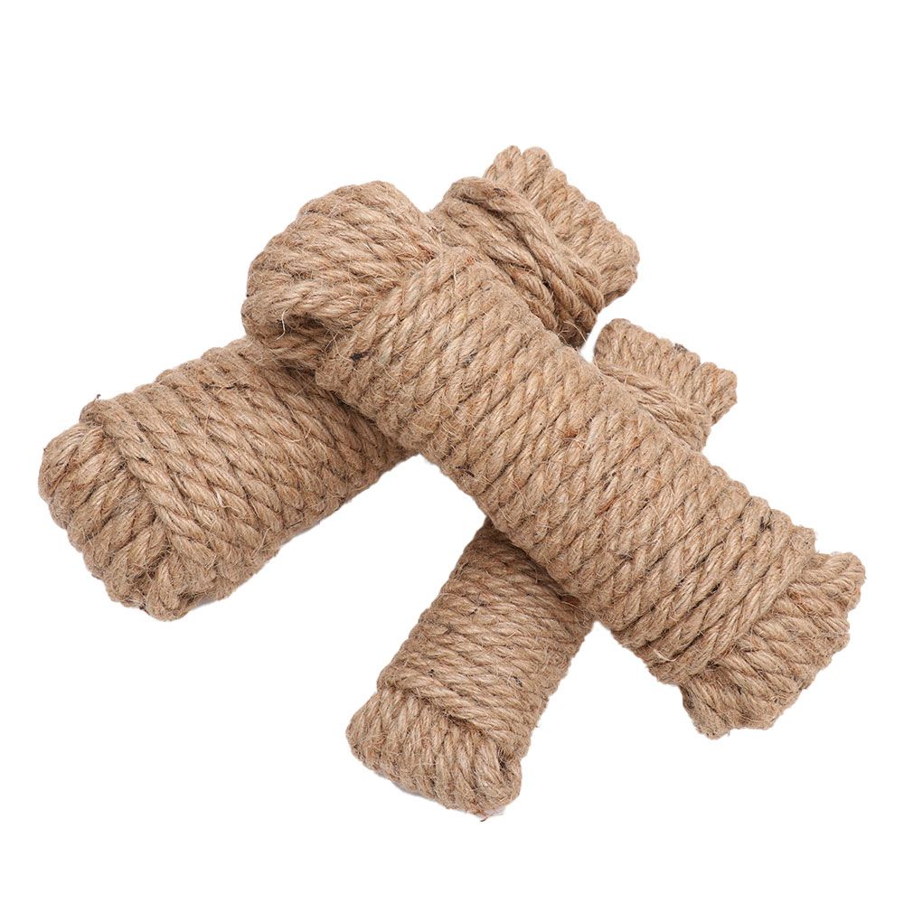 Cat Pet Scratching Cord String Jute Hemp Burlap Ribbon Natural Jute Rope 10/50/100Meter Jute Twine