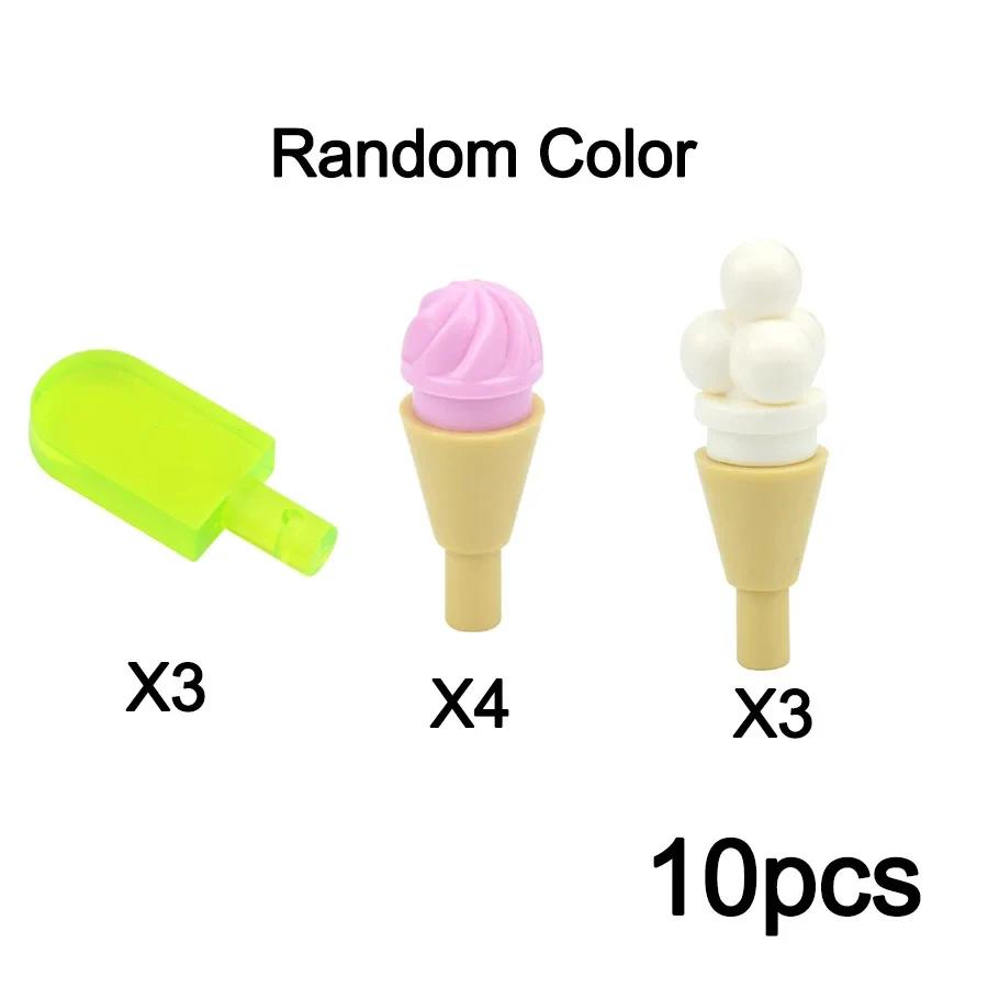 DlY Мини-фигурки для еды, фигурки из строительных блоков, хлеб, рыба, фрукты, курица, краб, хот-дог, торт, пицца, морковка, коробка, креативные игрушки, детали города, кирпич