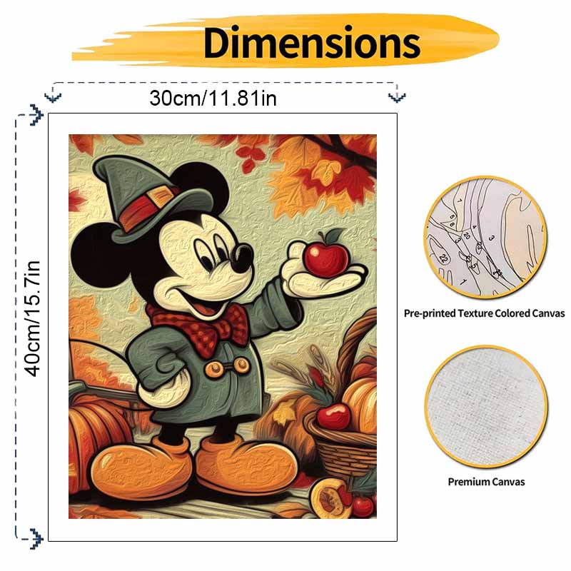 Disney Oil Painting Painting Art Thanksgiving Theme Hobby Cultivating Gifts Home Decoration