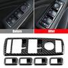 Car Window Control Lift Switch Panel Cover Trim Carbon Fiber For Mercedes-Benz A B C E Class W176 W246 W204 W212 Auto Decoration
