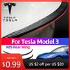 Автомобильная наклейка для Tesla Model 3 Model Y Пластиковое фиксированное крыло Внешняя модификация Спортивная версия Заднее крыло Аксессуары Авто Модифик
