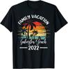 Retro Vintage Family Vacation 2022 Texas Galveston Beach Unisex T-Shirt