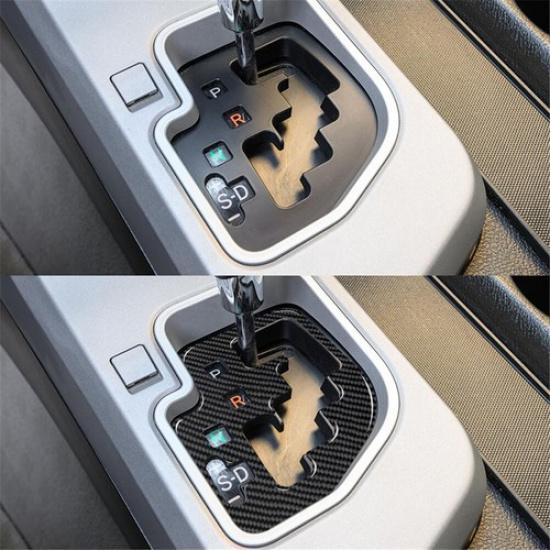 Carbon Fiber Interior Gear Shift Panel Cover Trim For Toyota Tundra/Sequoia