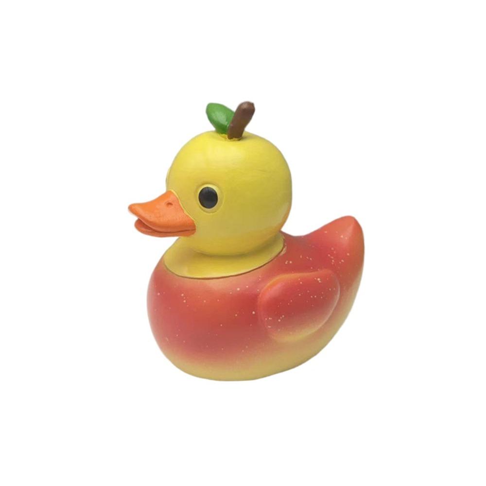 Cute Duck Figurine Cartoon Animal Sculpture Micro Landscape Fruit Duck Statue Cabinet