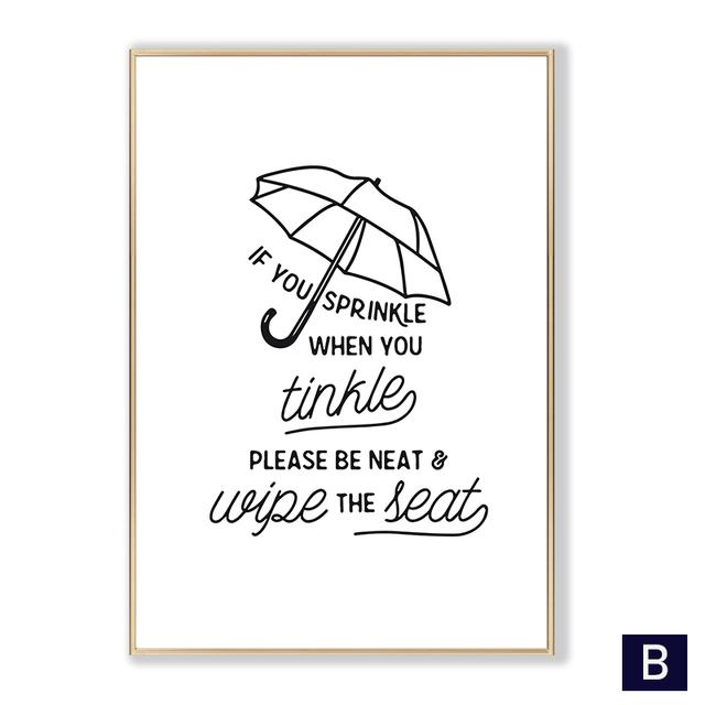 Забавные цитаты для ванной комнаты, настенная живопись на холсте, скандинавские черно-белые постеры, принты для туалета, туалета, юмористические картинки, домашний декор для ванной комнаты