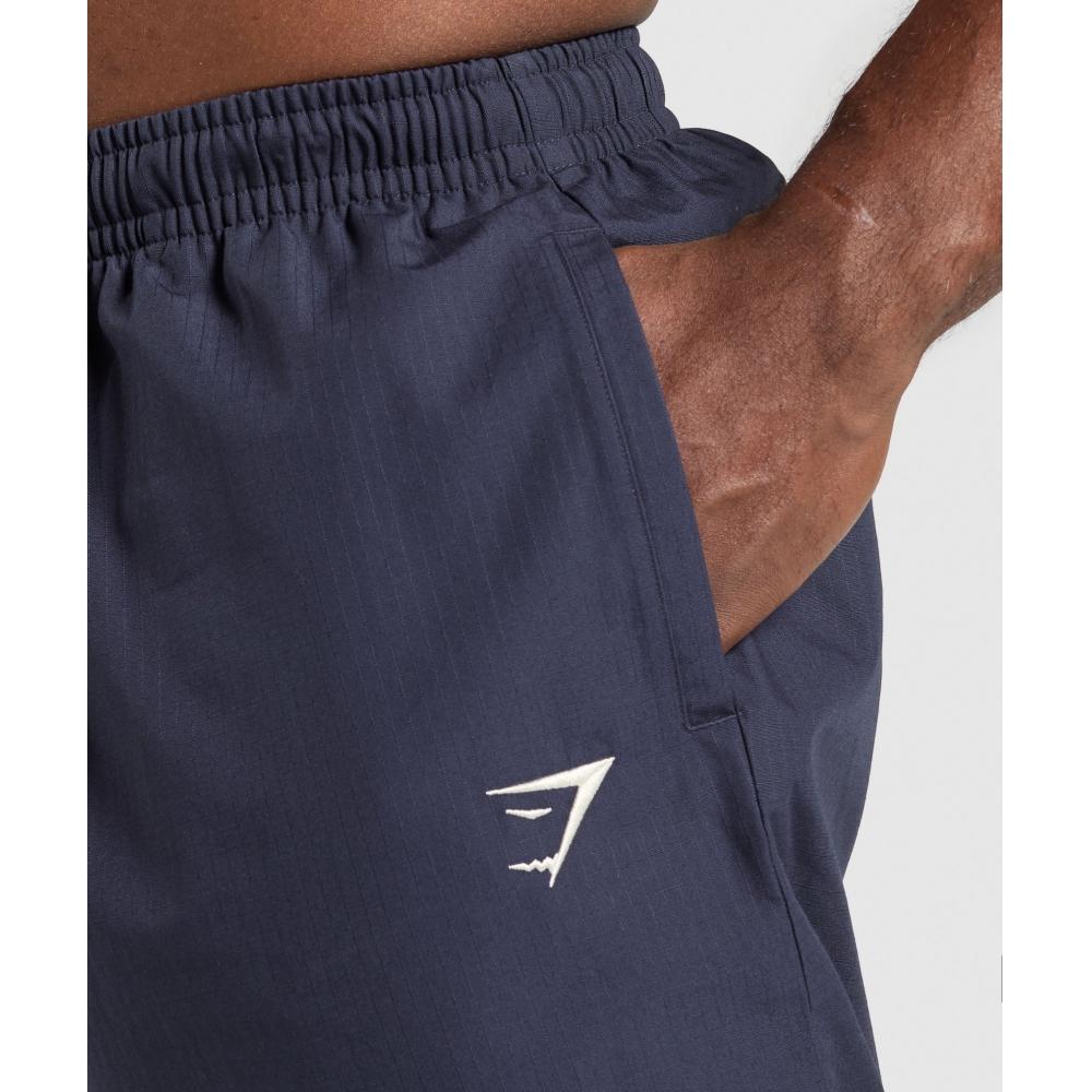 Gymshark Ripstop Pumper Pants Heavy Blue A6a3r Uctn