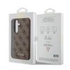 Guess 4G Metal Gold Logo Case For Samsung Galaxy S24 - Brown