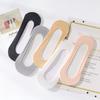 5 Pairs Boat Socks Female Shallow Mouth Summer Thin Ice Silk Socks Female Socks Sole Silicone Non-slip Invisible