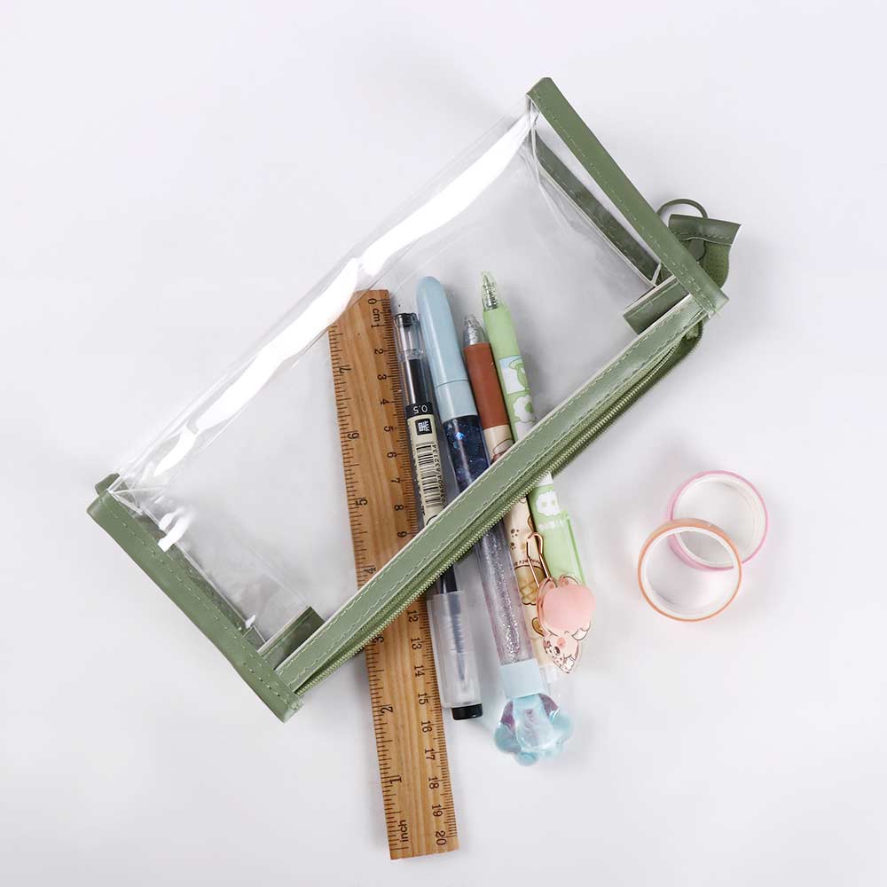 Organizer School Office Supply Zipper Pen Pouch Transparent Pencil Bag Storage Bag Pencil Case