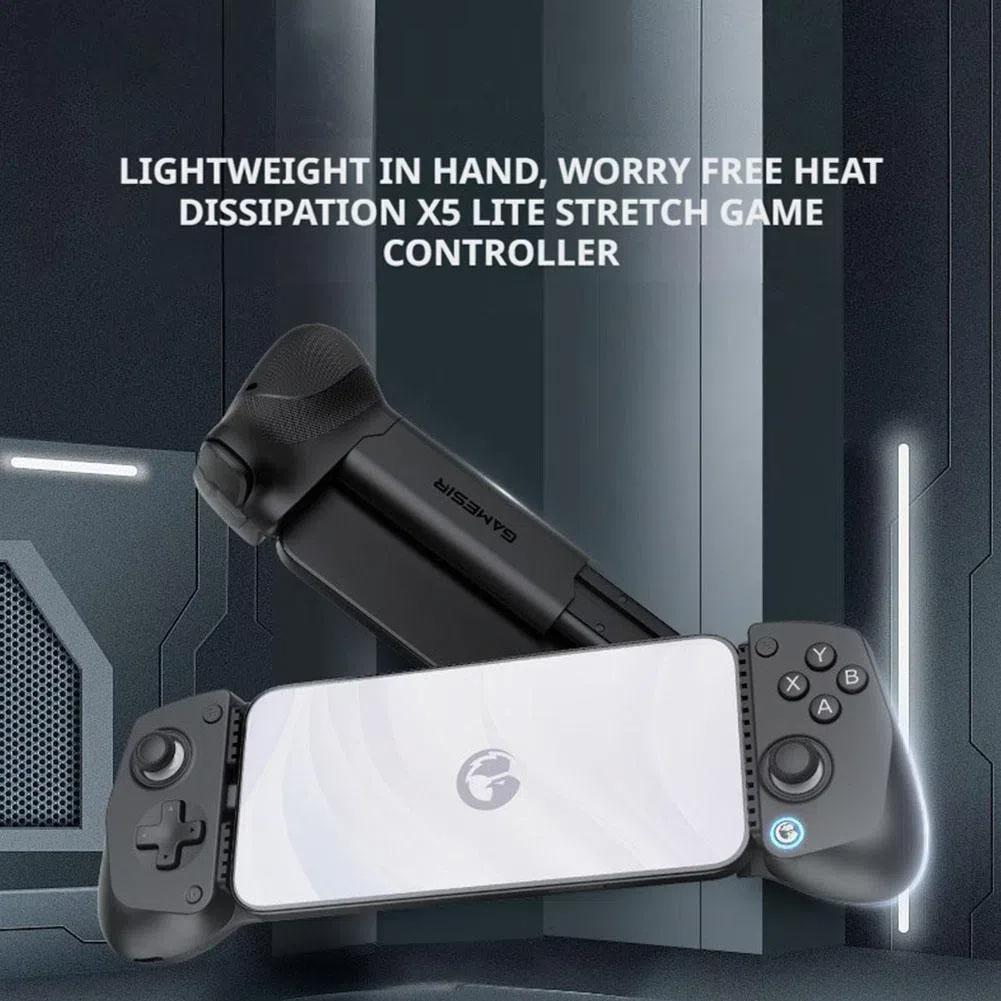 Выдвижной игровой контроллер, Совместимый с системами iOS и Android, Интерфейс Type-C, Противоскользящий дизайн, Аксессуар для мобильного гейминга