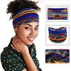 Bohemian African Ethnic Print Knotted Yoga Headband – Wide Elastic Women's Hair Accessory