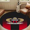 1PC Ogc Nice Crest Artwork Round Rug for Livingroom,Bedroom, Palyroom, Chair Rug, Area rug, Circle Carpet, Large Size Fan Christmas gift