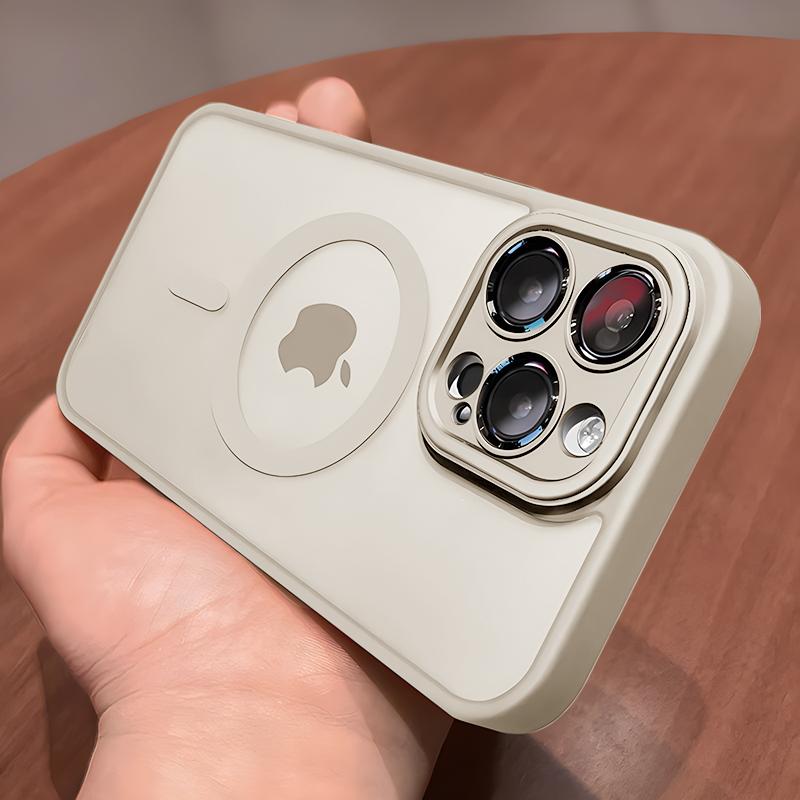 Магнитный прозрачный чехол для Magsafe для iPhone 13 11 12 14 15 Pro Max чехлы защита объектива беспроводная зарядка задняя крышка аксессуары