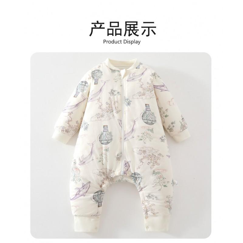 A Cotton Baby Sleeping Bag Winter Thick Warm Infant Wearable Blanket 120g Quilted