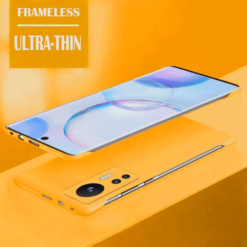 Безрамный тонкий матовый жесткий чехол-накладка из ПК для Xiaomi 12 12x 12s бамперные чехлы mi 12 Pro 12T противоударный чехол Fundas Coque