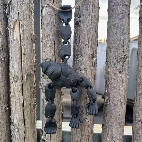 Игрушка Горилла, напечатанная на 3D-принтере, Гибкая Модель Гориллы с Подвижными Суставами, Коллекционная Фигурка для Стола