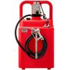 Fuel Caddy, 32 Gallon, Portable Fuel Tank with 12V DC 15 GPM Electric Fuel Transfer Pump, 13 ft Delivery Hose & Aluminum Alloy Manual Nozzle, Gas