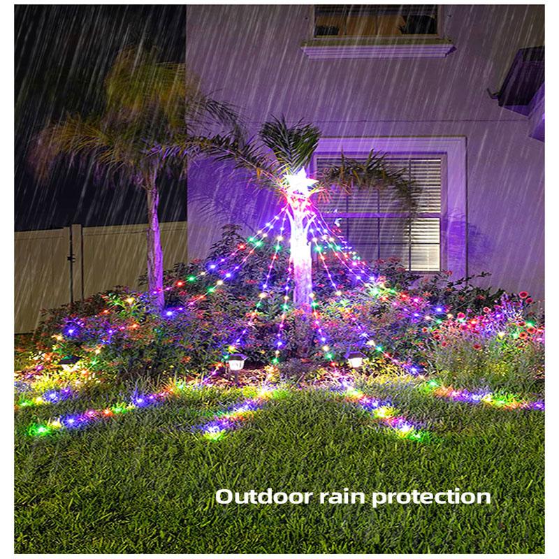 USB remote control star waterfall lamp shops and shopping malls wedding waterproof decorative lights festive atmosphere lamp