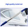 Car Snow Brush Ice Scraper Aluminum Alloy Long Handle EVA Sponge Grip Flexible Nylon Bristles Auto Windshield Snow Removal Broom Ice Shovel Tool