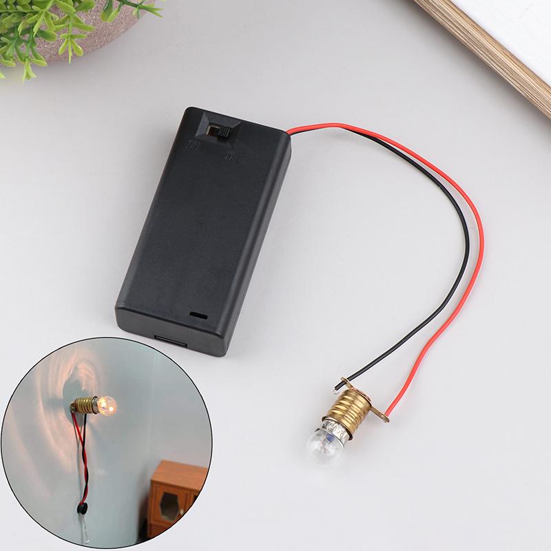 1Комплект 1:12 кукольный домик, миниатюрная лампочка, держатель для лампы, модель домашнего освещения, декор, игрушка, аксессуары для кукольного дома