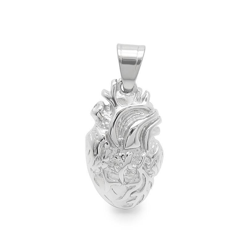 Egyptian Pattern Stainless Steel Pendant Necklace for Men Silver & Gold Color Square Charms Party Jewelry Gift Gothic Accessory