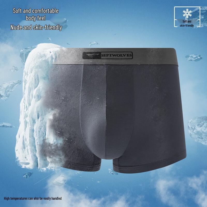 Мужские антибактериальные модальные трусы-боксеры Seven Wolves 7A