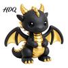 Декоративная фигурка для дома, 3D-печатная милая фигурка дракона, фэнтезийная статуэтка, мультяшное животное, современный акцент для рабочего стола, украшение, Декор для офисного стола,
