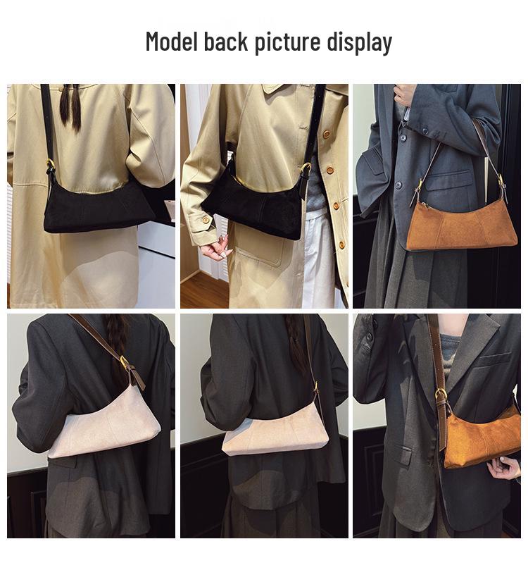 Женская ретро сумка кроссбоди большой вместимости - Новый текстурированный дизайн, Универсальная и повседневная ежедневная сумка под мышкой