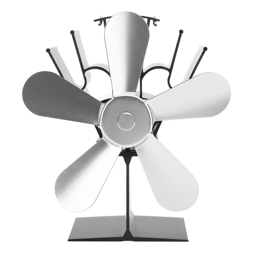 Вентилятор для дровяной печи с 5 лопастями, вентилятор для камина, вентилятор для дровяной печи, работающий на пеллетах