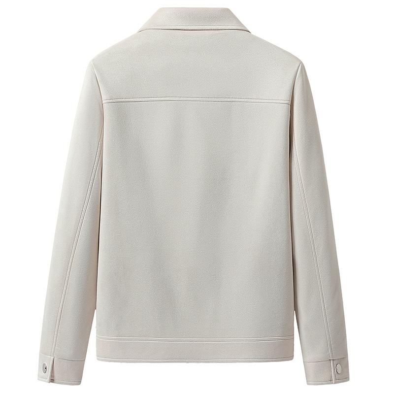 Autumn New Fashion Youth Versatile Casual Jacket Men's Deerskin Velvet Japanese Fashion Brand Men's Lapel